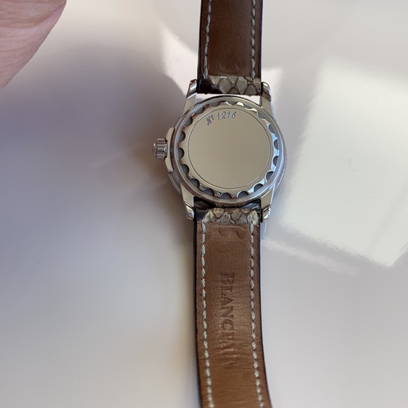 Vintage Blancpain Villeret Black Dial Diamond Watch - Picture 6 of 16